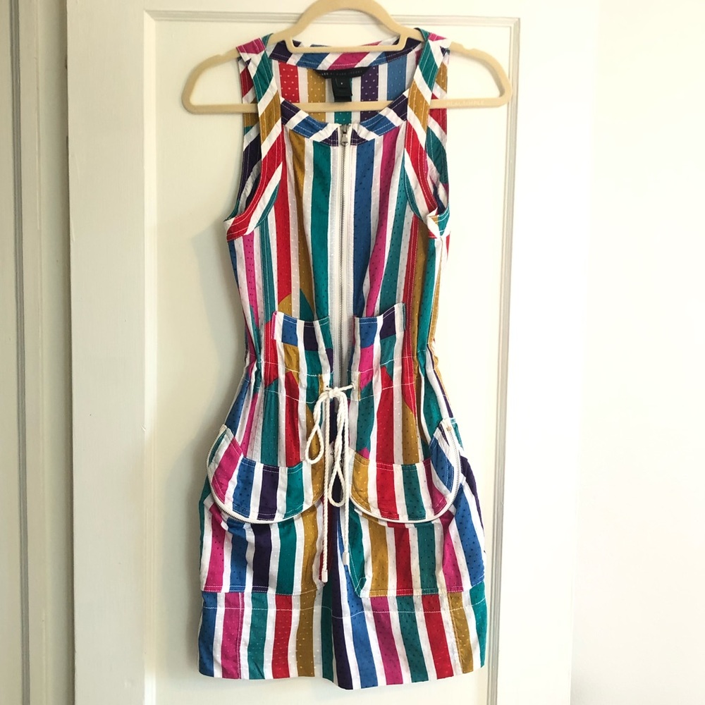 Marc by Marc Jacobs Stripped Tie Waist Dress